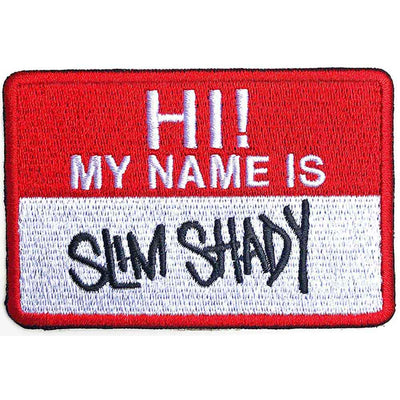 Eminem Standard Patch Slim Shady Name Badge