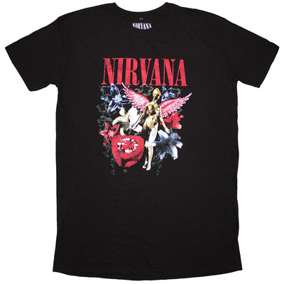 Nirvana Ladies T-shirt Dress In Utero Vintage Collage
